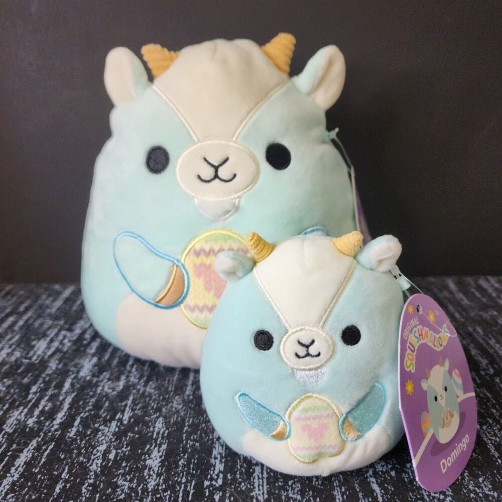 Domingo The Goat Squishmallows Easter Bundle 8" & 4.5" Stuffed Plush Toys